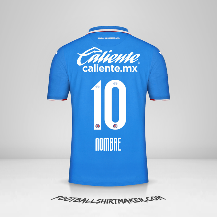 Jersey Cruz Azul 2022/2023 -  nombre - 10