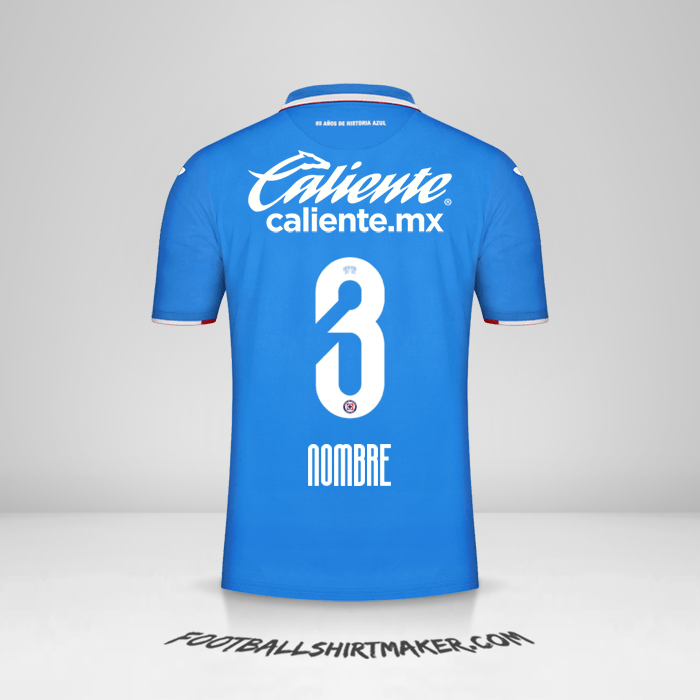 Jersey Cruz Azul 2022/2023 -  nombre - 3