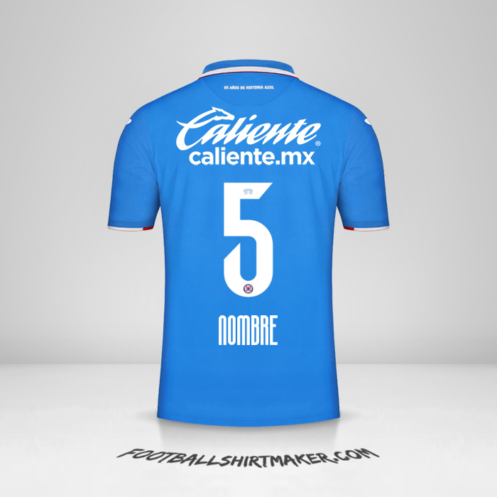 Camiseta Cruz Azul 2022/2023 -  nombre - 5