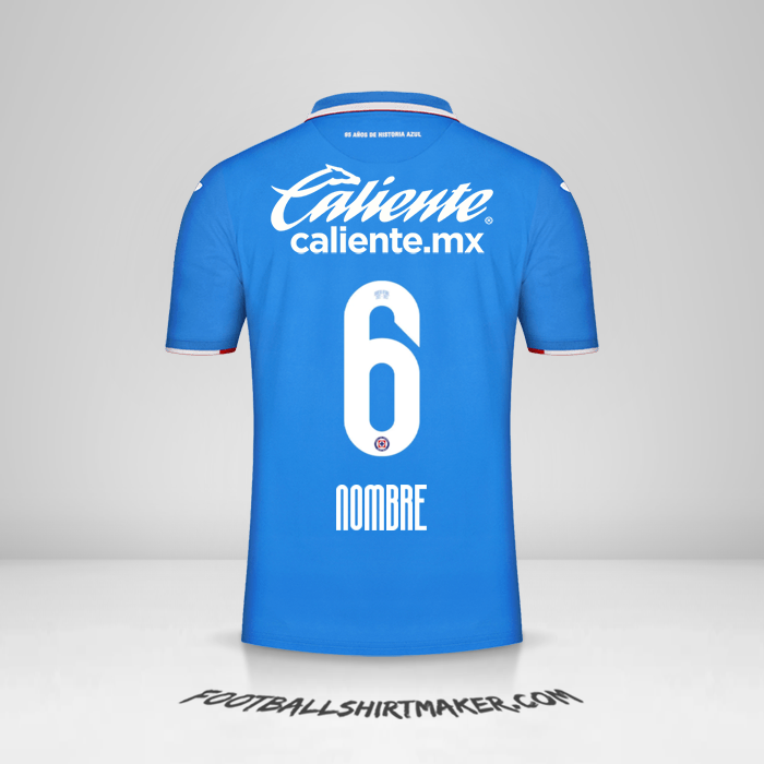 Jersey Cruz Azul 2022/2023 -  nombre - 6