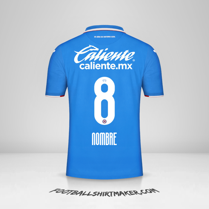 Camiseta Cruz Azul 2022/2023 -  nombre - 8
