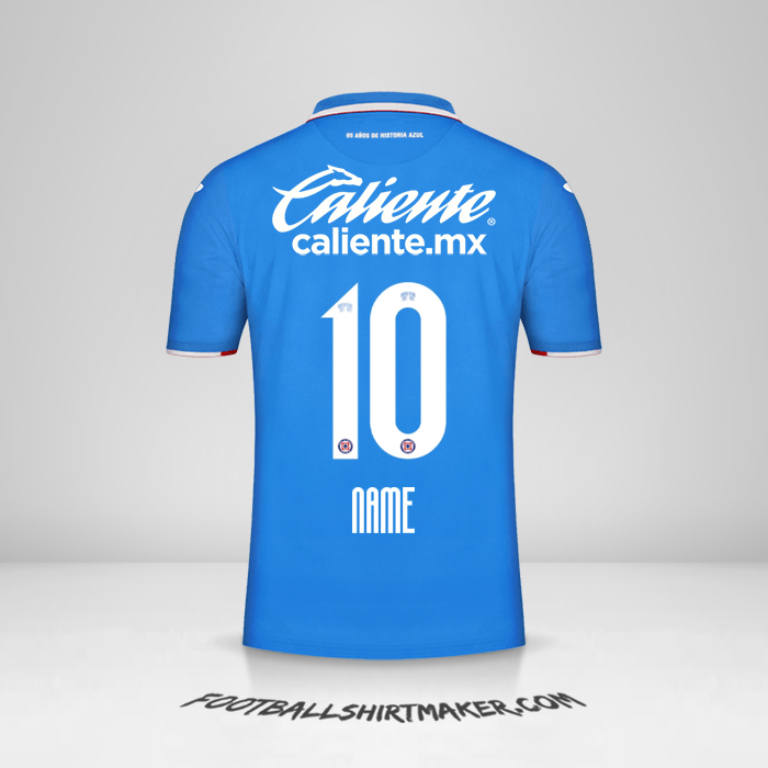Jersey Cruz Azul 2022/2023 -  name - 10