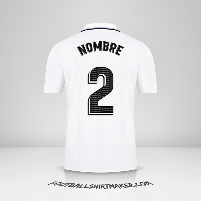 Jersey Real Madrid CF 2022/2023 -  nombre - 2