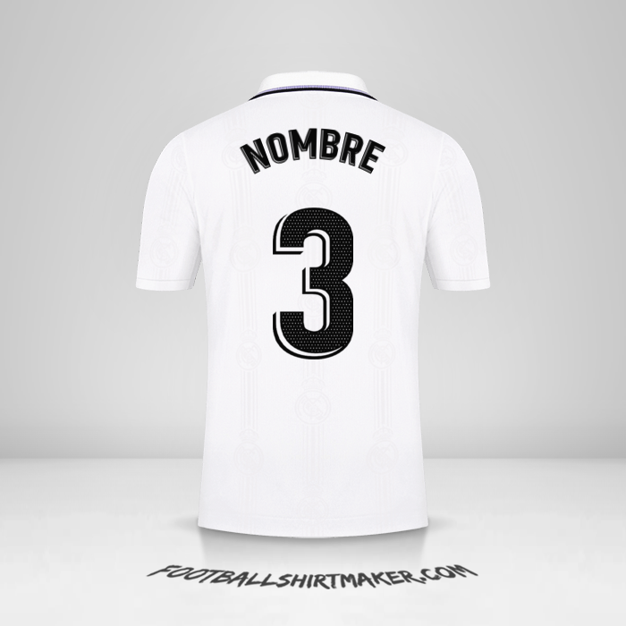 Jersey Real Madrid CF 2022/2023 -  nombre - 3