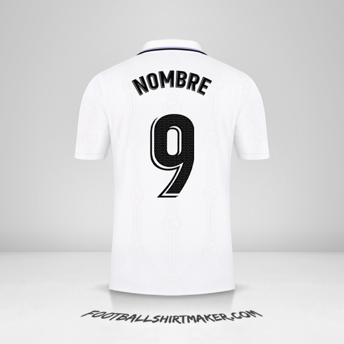 Jersey Real Madrid CF 2022/2023 -  nombre - 9