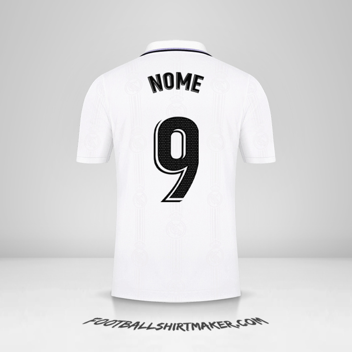 Camisa Real Madrid CF 2022/2023 -  nome - 9