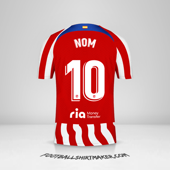 Maillot Atletico Madrid 2022/2023 -  nom - 10