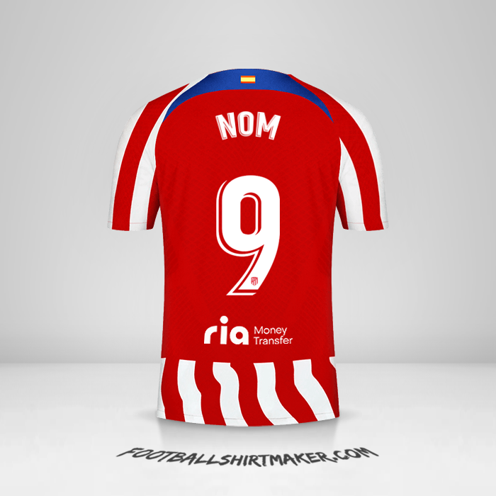 Maillot Atletico Madrid 2022/2023 -  nom - 9