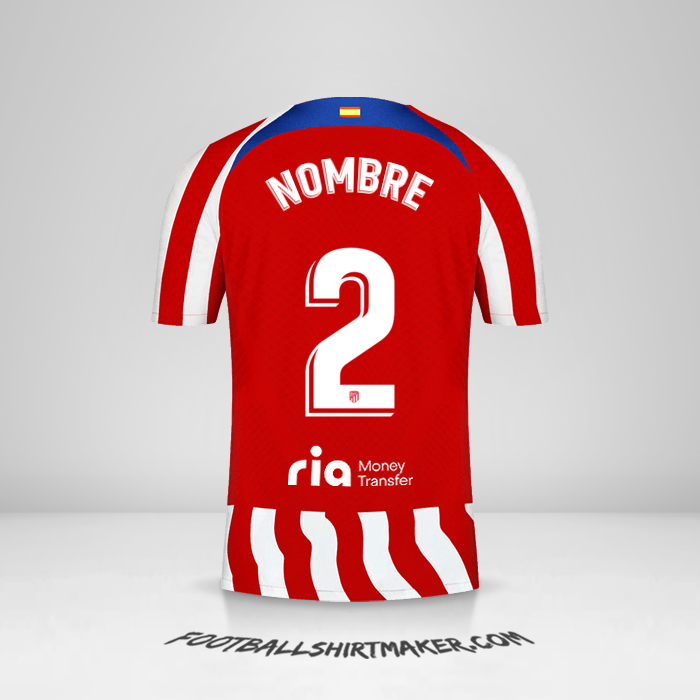 Jersey Atletico Madrid 2022/2023 -  nombre - 2