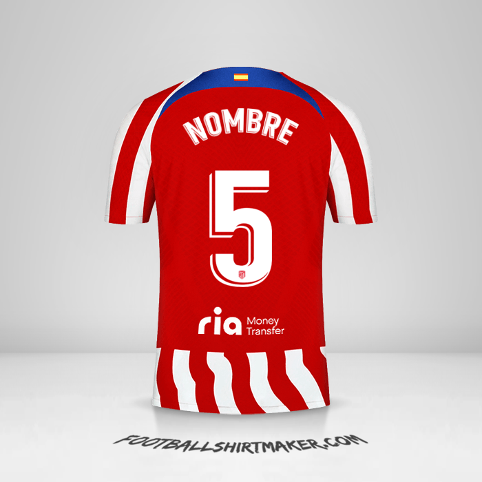 Jersey Atletico Madrid 2022/2023 -  nombre - 5