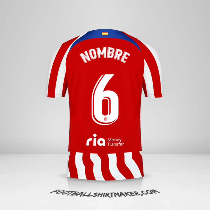 Jersey Atletico Madrid 2022/2023 -  nombre - 6