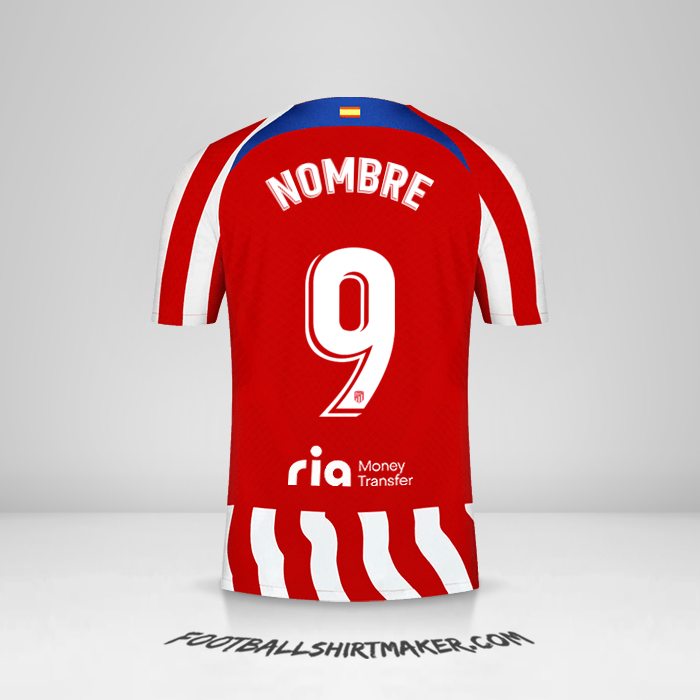 Jersey Atletico Madrid 2022/2023 -  nombre - 9