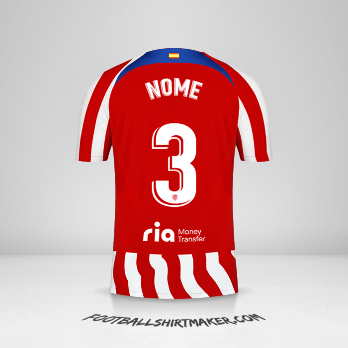 Camisa Atletico Madrid 2022/2023 -  nome - 3