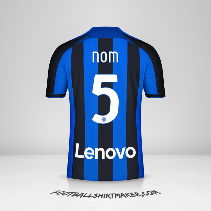 Maillot Inter 2022/2023 -  nom - 5