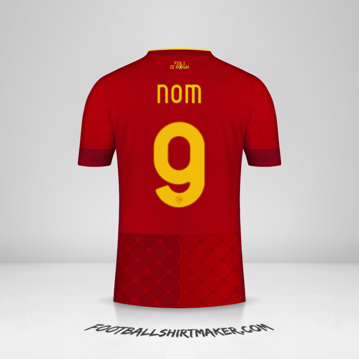 Maillot AS Roma 2022/2023 -  nom - 9
