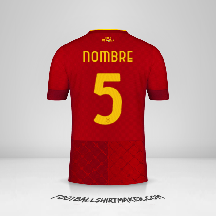 Jersey AS Roma 2022/2023 -  nombre - 5
