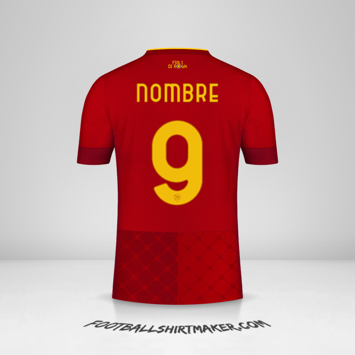 Camiseta AS Roma 2022/2023 -  nombre - 9