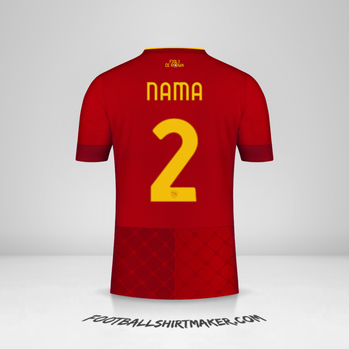 Jersey AS Roma 2022/2023 -  nama - 2