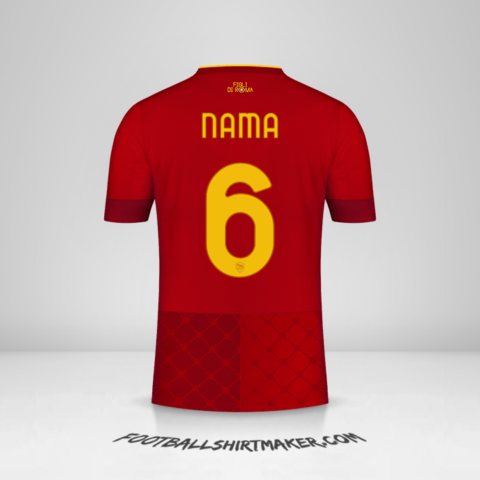 Jersey AS Roma 2022/2023 -  nama - 6