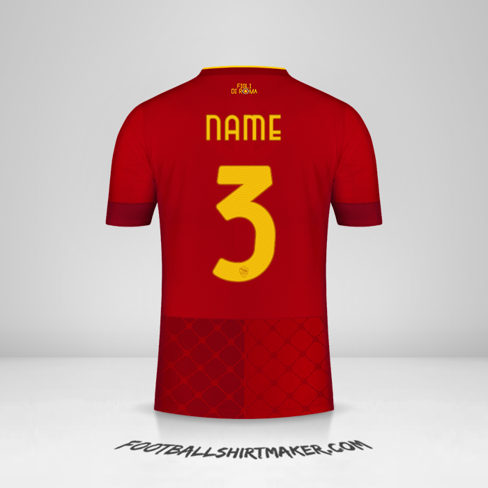 Jersey AS Roma 2022/2023 -  name - 3