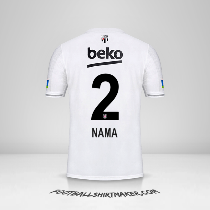 Jersey Besiktas JK 2022/2023 -  nama - 2