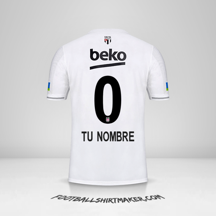 Camiseta Besiktas JK 2022/2023 -  tu nombre - 0