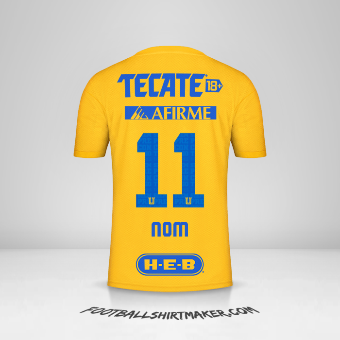Maillot Tigres UANL 2022/2023 -  nom - 11