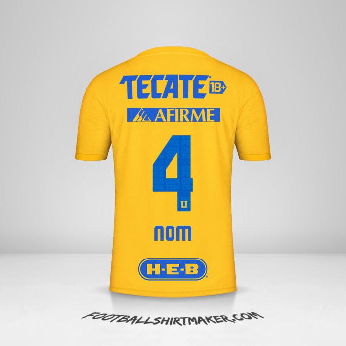Maillot Tigres UANL 2022/2023 -  nom - 4