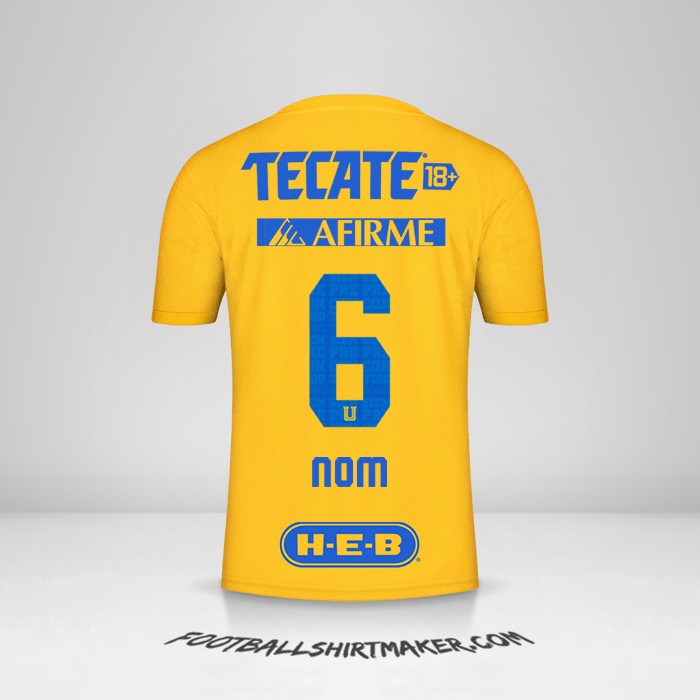 Maillot Tigres UANL 2022/2023 -  nom - 6