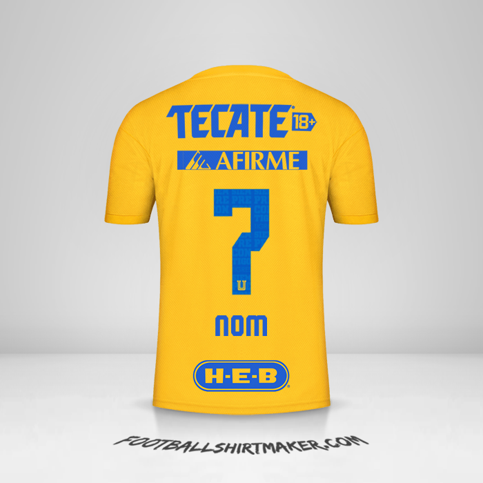 Maillot Tigres UANL 2022/2023 -  nom - 7