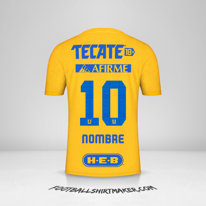 Jersey Tigres UANL 2022/2023 -  nombre - 10