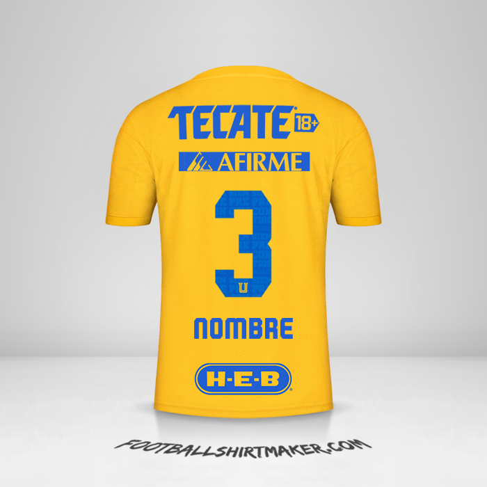 Camiseta Tigres UANL 2022/2023 -  nombre - 3
