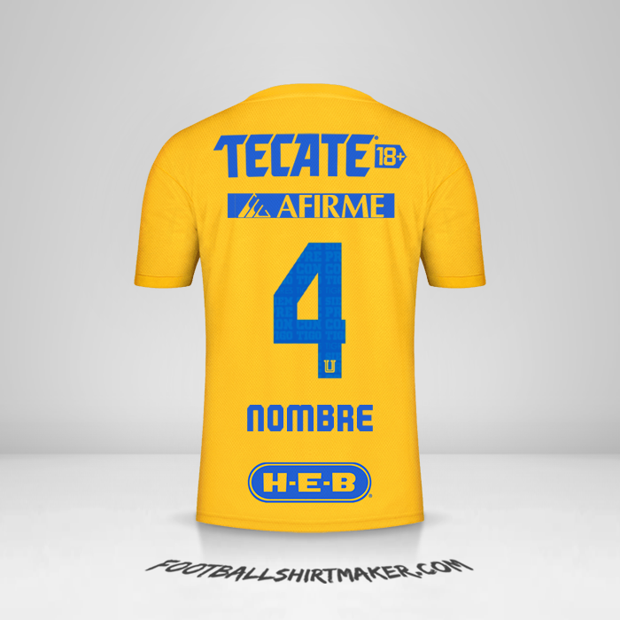 Camiseta Tigres UANL 2022/2023 -  nombre - 4