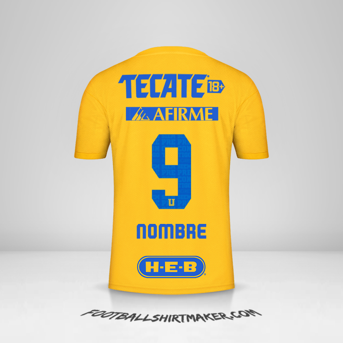 Camiseta Tigres UANL 2022/2023 -  nombre - 9