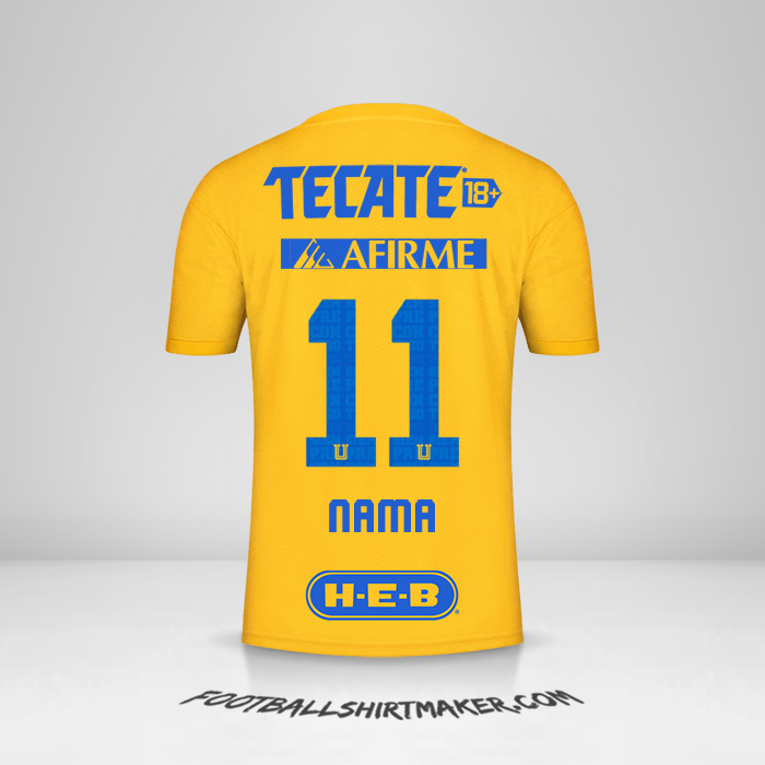 Jersey Tigres UANL 2022/2023 -  nama - 11