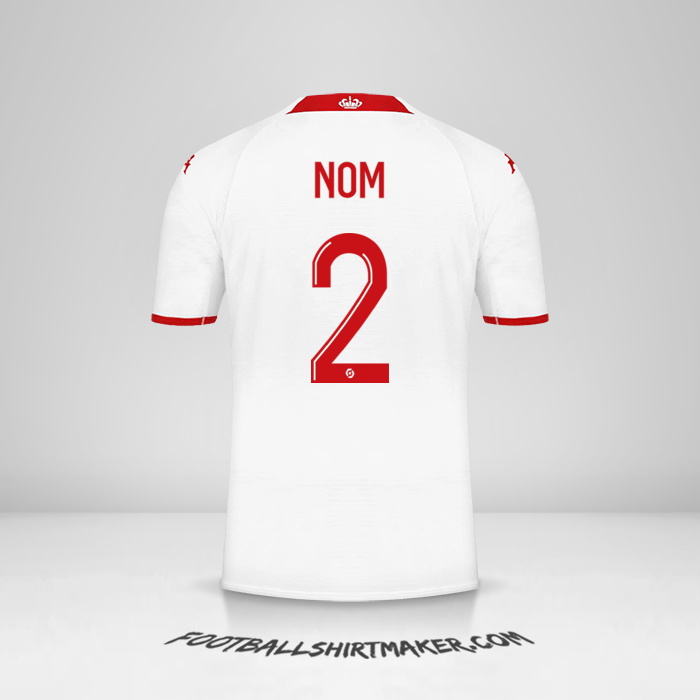 Maillot As Monaco 2022/2023 -  nom - 2