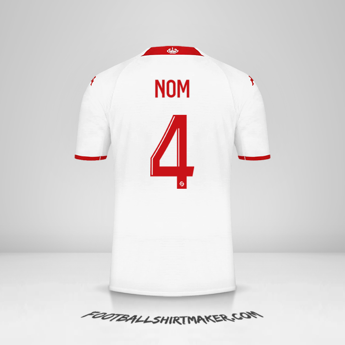 Maillot As Monaco 2022/2023 -  nom - 4