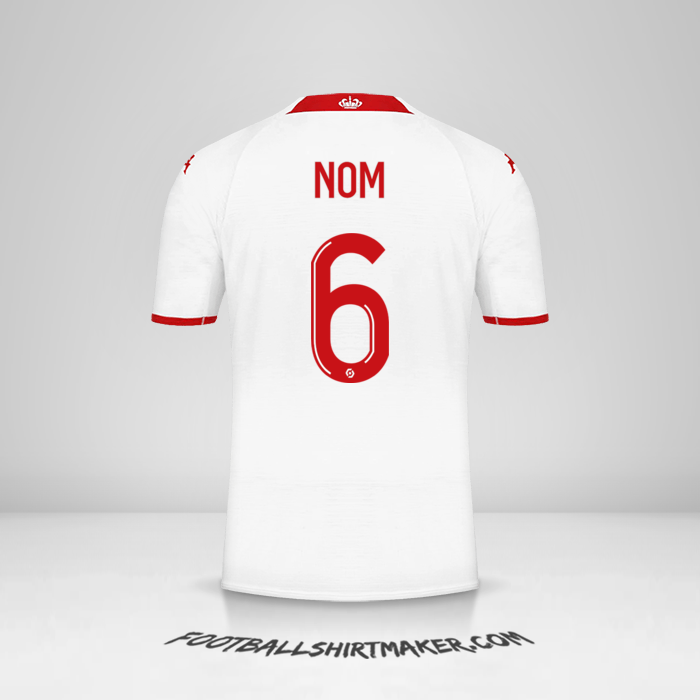 Maillot As Monaco 2022/2023 -  nom - 6
