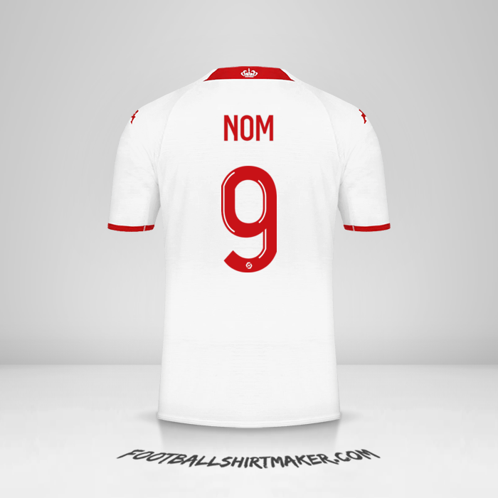 Maillot As Monaco 2022/2023 -  nom - 9