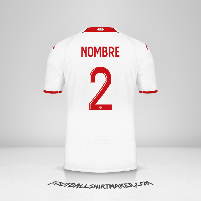 Jersey As Monaco 2022/2023 -  nombre - 2