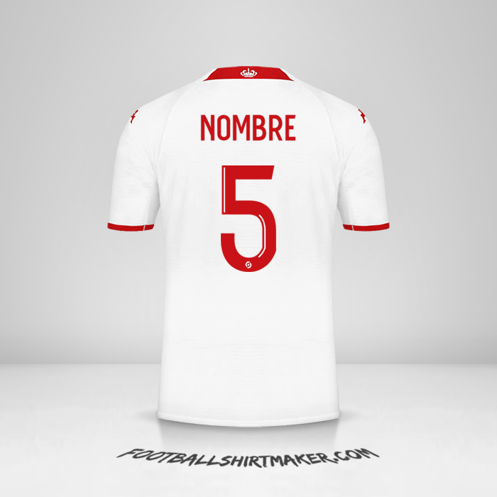 Jersey As Monaco 2022/2023 -  nombre - 5