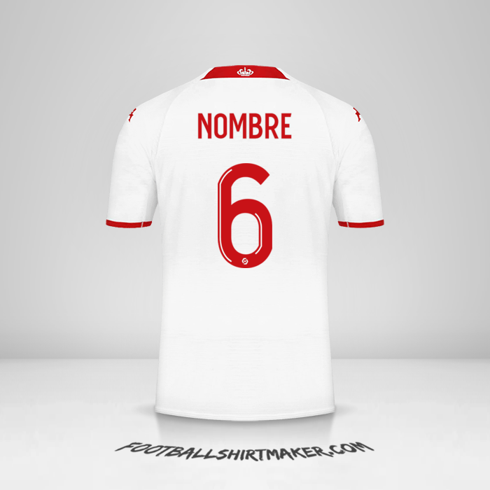 Jersey As Monaco 2022/2023 -  nombre - 6