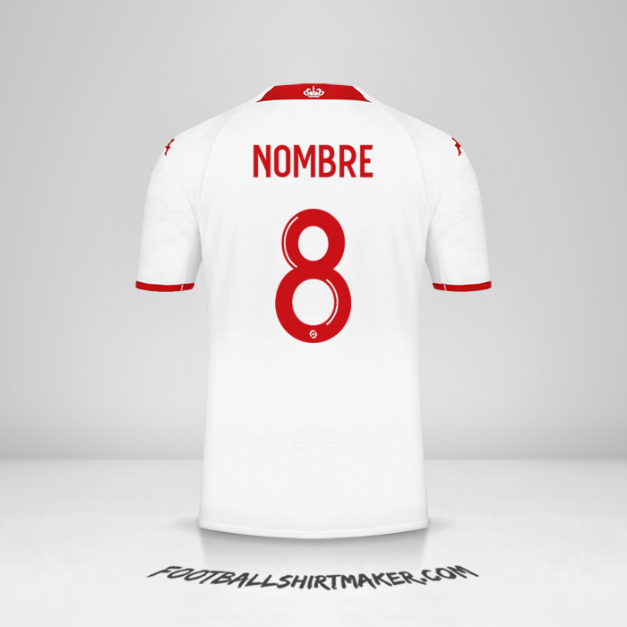 Jersey As Monaco 2022/2023 -  nombre - 8