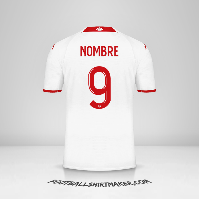 Jersey As Monaco 2022/2023 -  nombre - 9