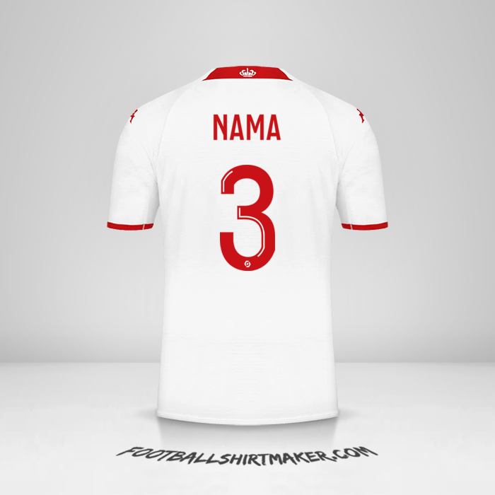 Jersey As Monaco 2022/2023 -  nama - 3