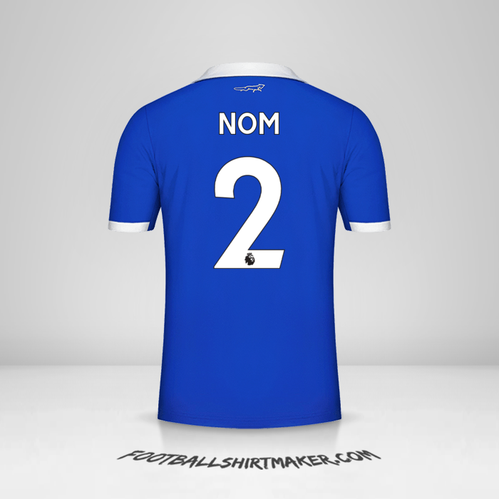 Maillot Leicester City FC 2022/2023 -  nom - 2