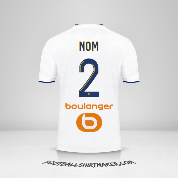 Maillot Olympique de Marseille 2022/2023 -  nom - 2