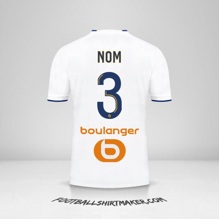 Maillot Olympique de Marseille 2022/2023 -  nom - 3