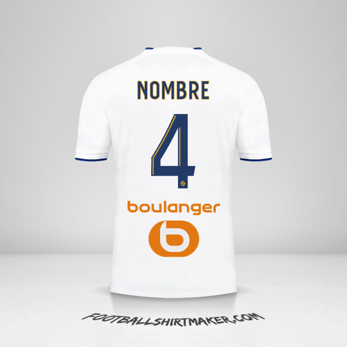 Camiseta Olympique de Marseille 2022/2023 -  nombre - 4
