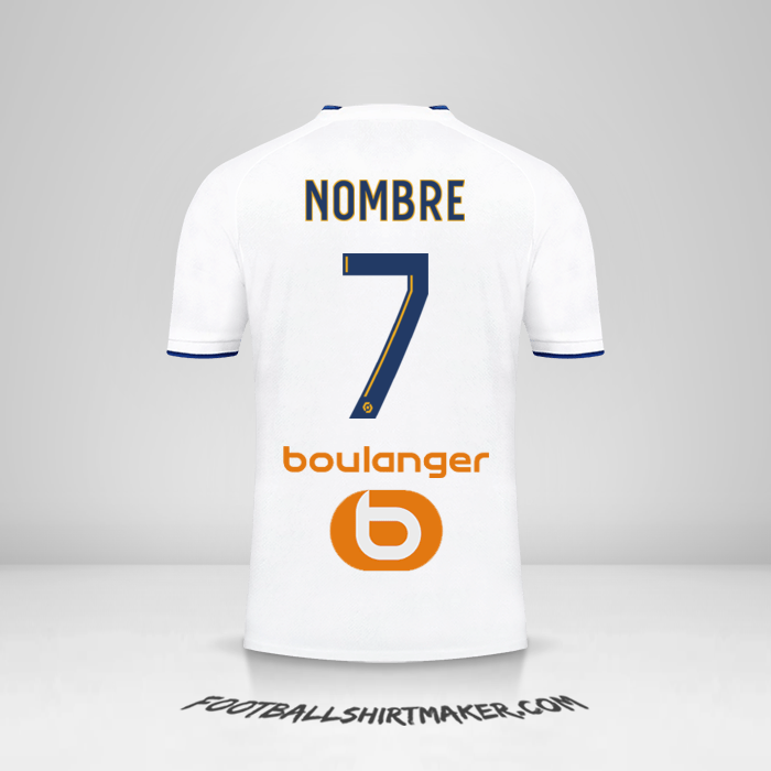 Jersey Olympique de Marseille 2022/2023 -  nombre - 7